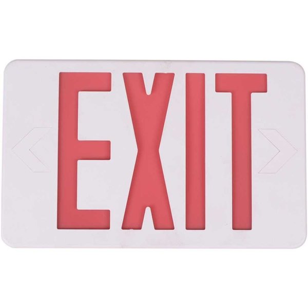 Commercial Electric 14-Watt Equivalent Integrated LED White Exit Sign with Ni-Cad 4.8-Volt Battery EXLEDRG120277
